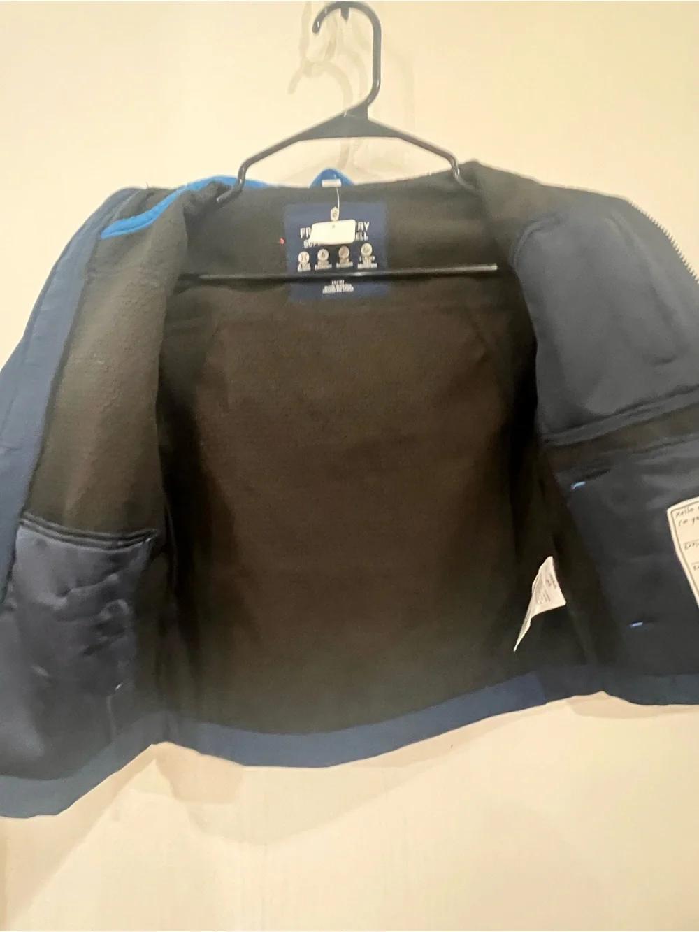 Free Country Navy Blue Softshell Hooded Explorer Jacket with Zip Chest Pockets
